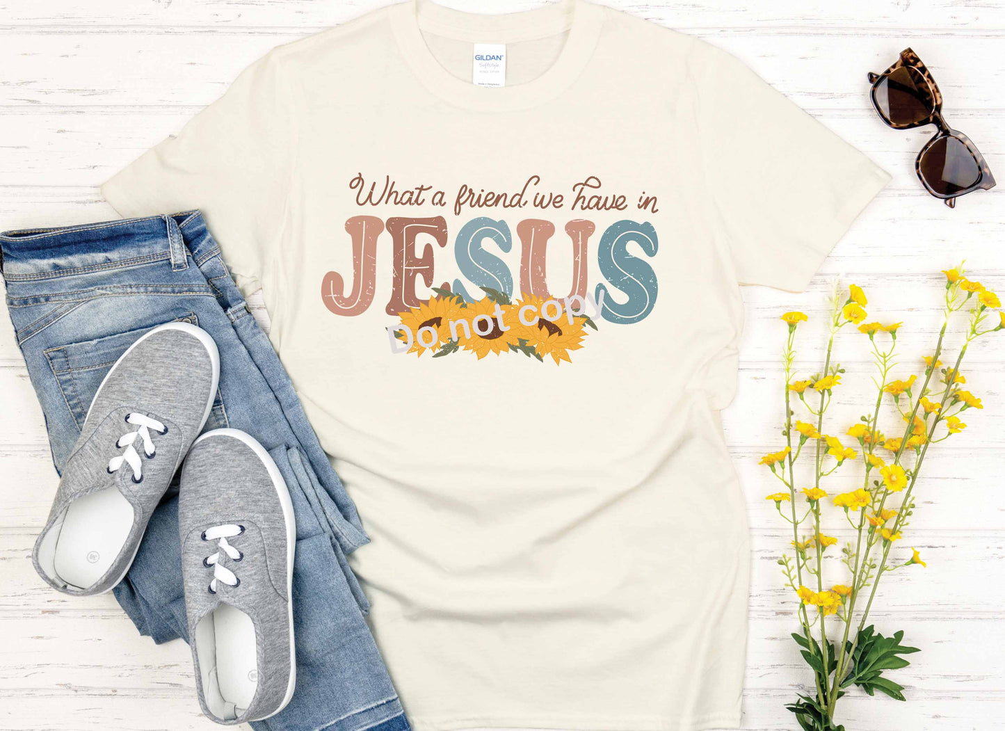 What a friend we have in Jesus hobo DTF TRANSFER