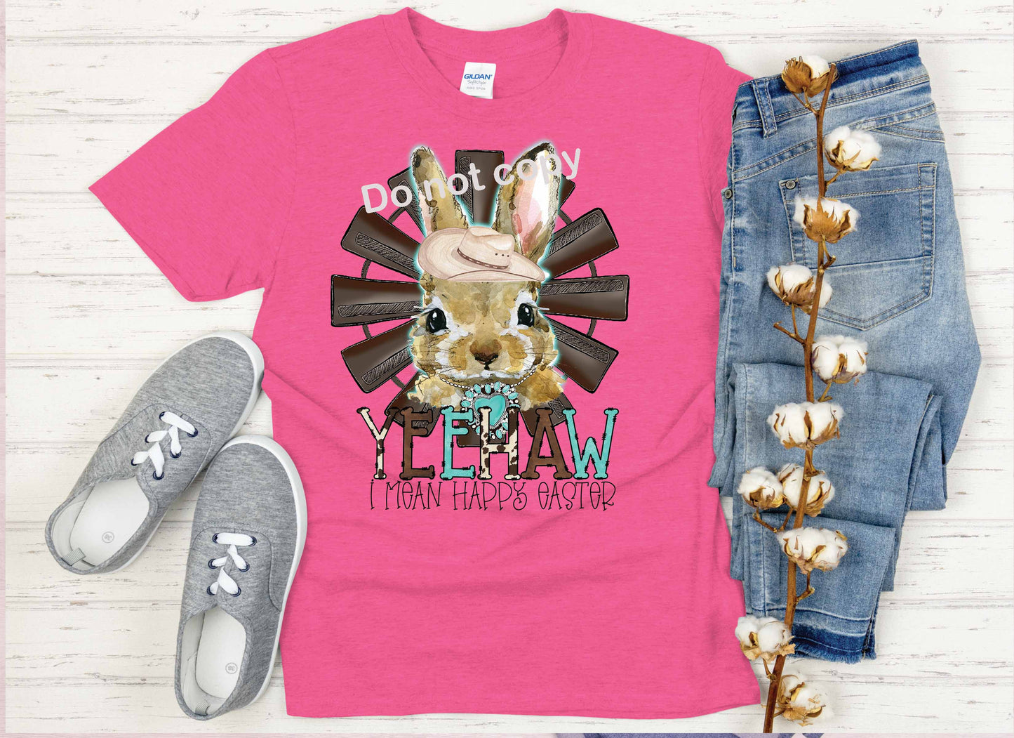 Easter Bunny Yee Haw DTF Transfer